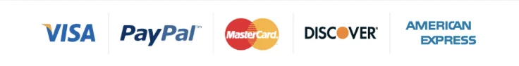 Accepted credit and debit card logos for the secure official ColestZen checkout